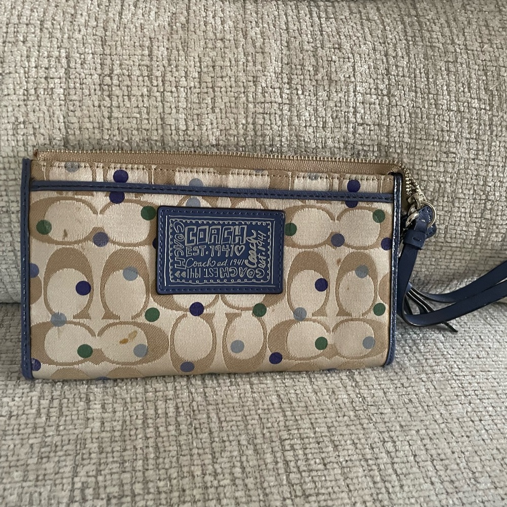 Coach Multicolor Patterned Wristlet - image 1